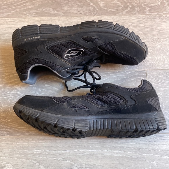 Skechers Shoes Mens 12 Wide Fit Dual Lite Athletic Low Sneakers Black - Picture 5 of 12